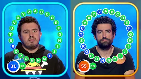 El increíble tirón de Rafa para alcanzar los aciertos de Orestes en ‘El Rosco’ El increíble tirón de Rafa para alcanzar los aciertos de Orestes en ‘El Rosco’