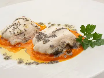 Popietas de gallo con puré de zanahoria, de Arguiñano: "Platazo de celebración" Popietas de gallo con puré de zanahoria, de Arguiñano: "Platazo de celebración"