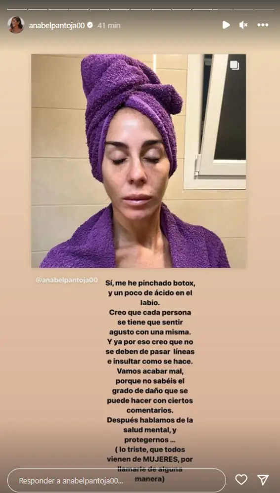 Captura Instagram Anabel Pantoja