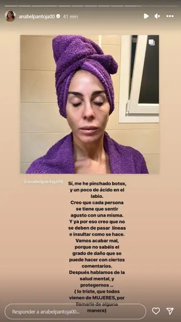 Captura Instagram Anabel Pantoja Captura Instagram Anabel Pantoja