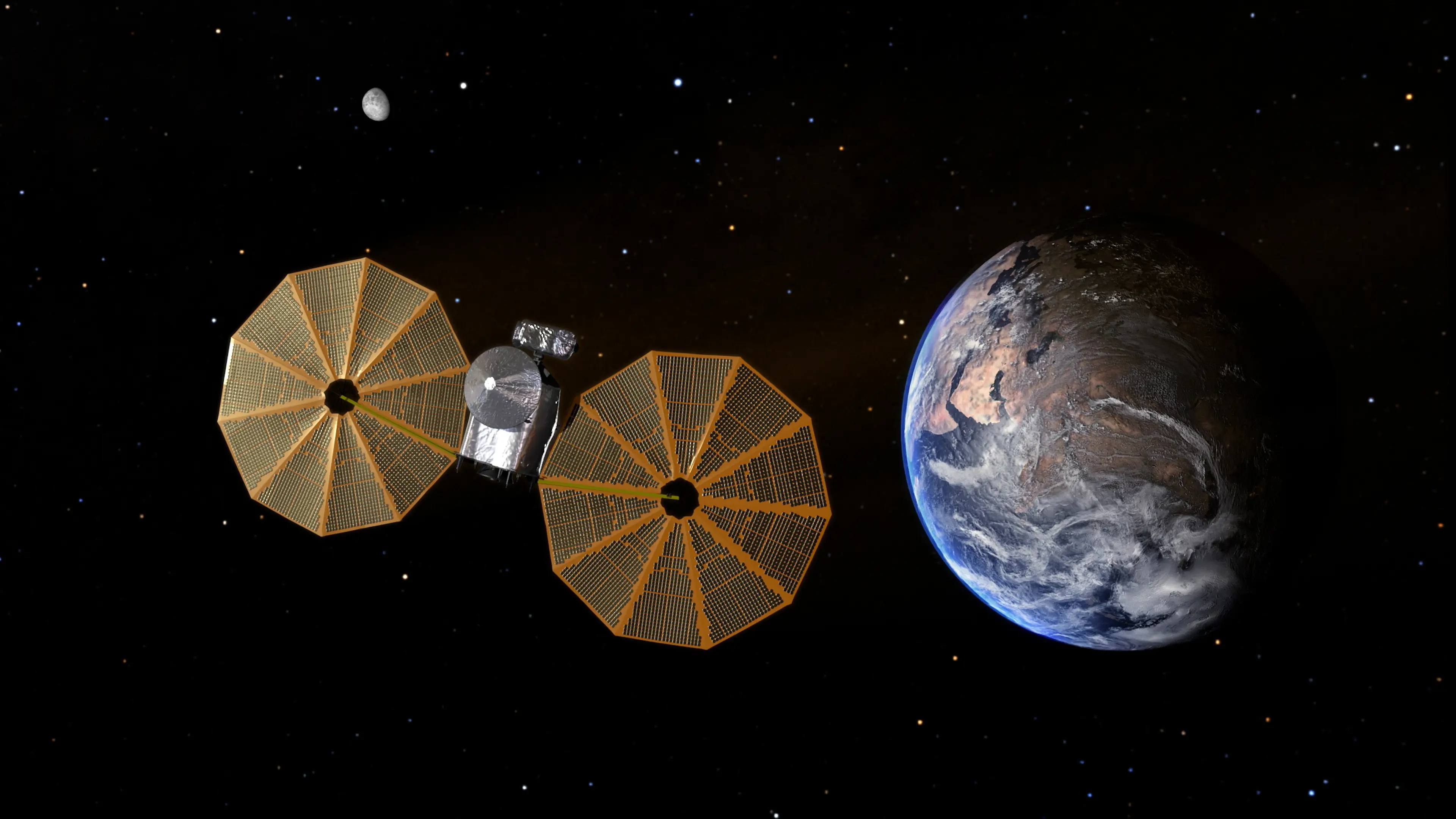 Imagen de la misi&oacute;n Lucy en el espacio