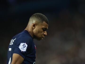 Kylian Mbappé, en el encuentro contra el Marsella