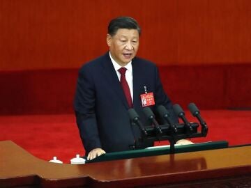 El presidente de China, Xi Jinping, en el XX Congreso del Partido Comunista chino