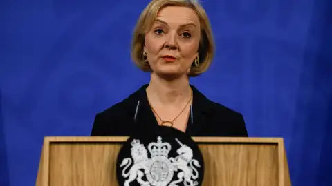 La primera ministra británica, Liz Truss La primera ministra británica, Liz Truss