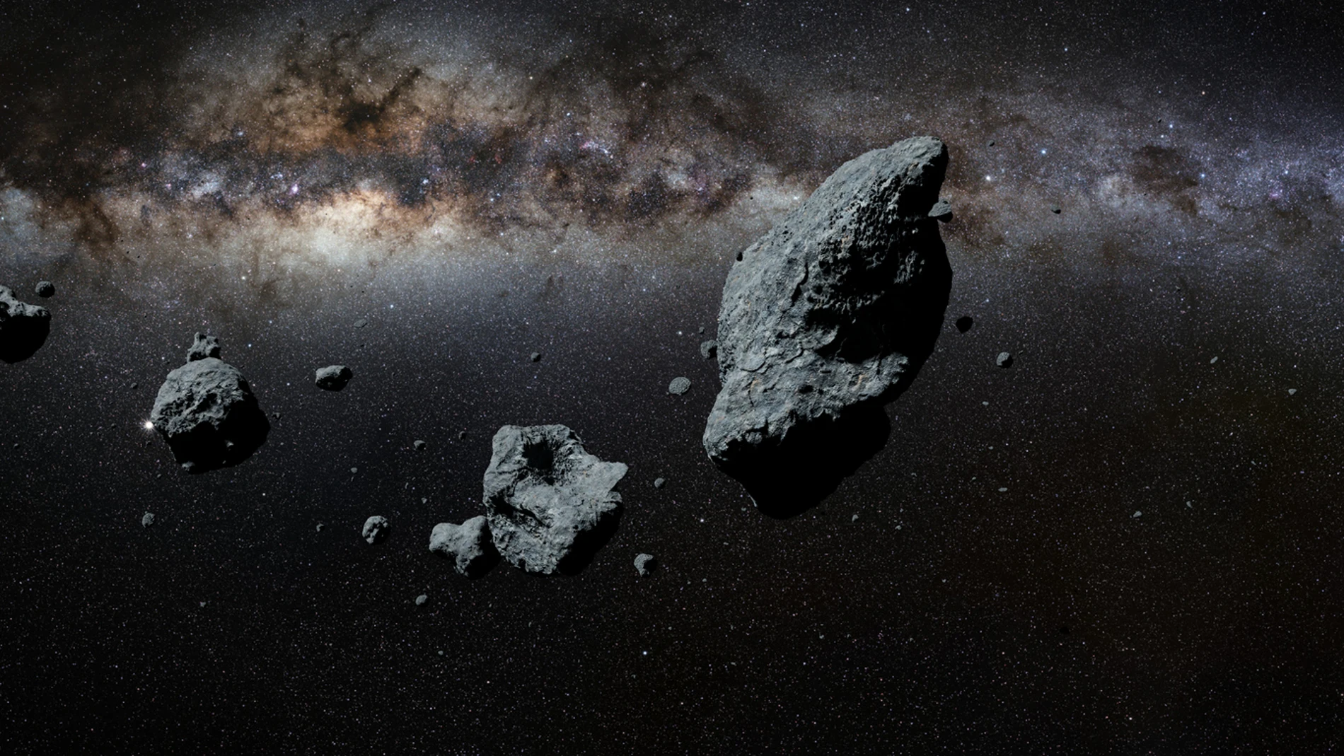 Recreación de asteroides
