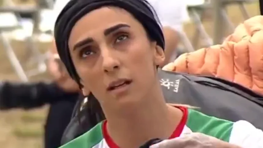 La escaladora Elnaz Rekabi en Seúl La escaladora Elnaz Rekabi en Seúl