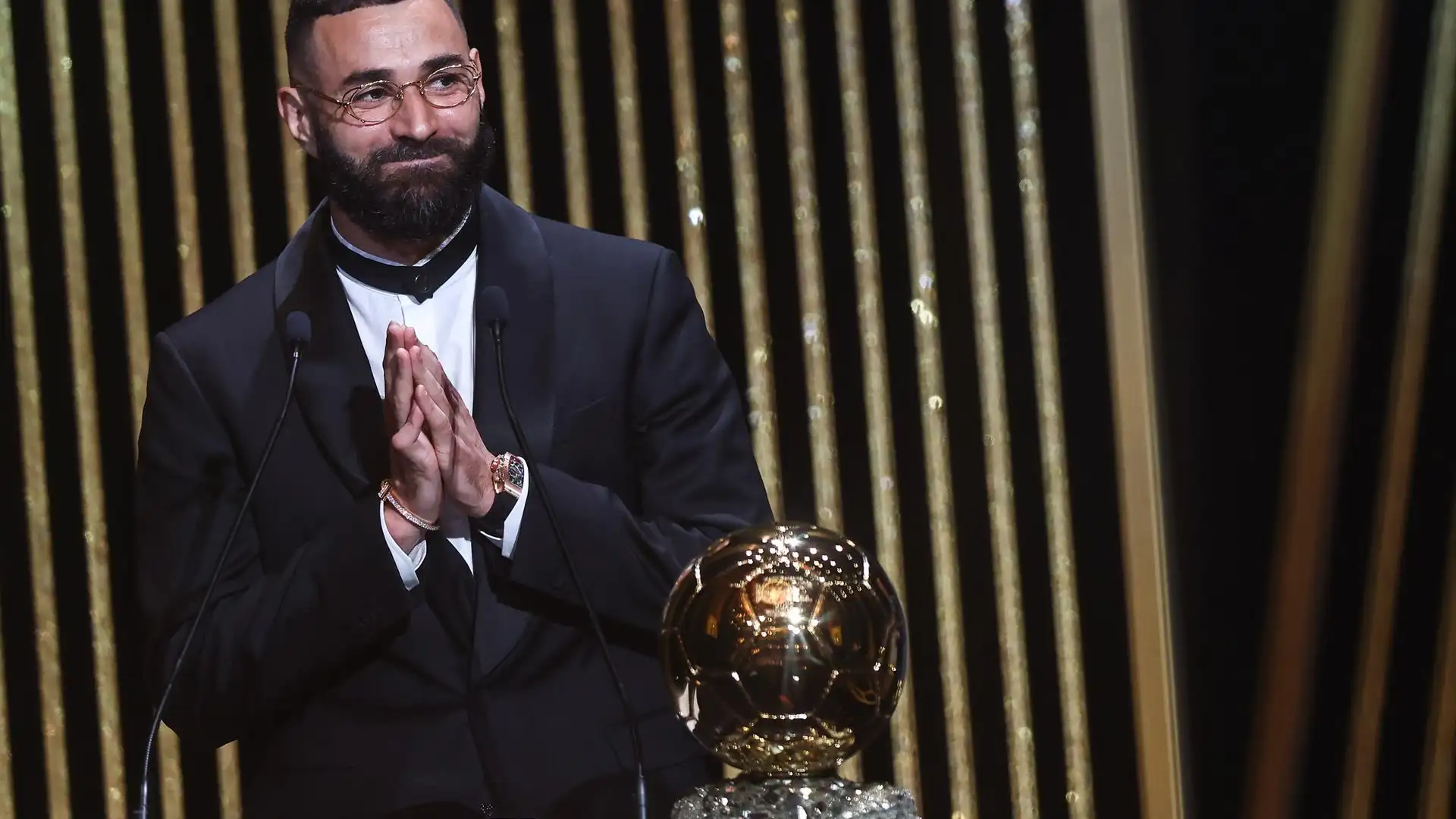 Karim Benzema, emocionado tras ganar el Balón de Oro Karim Benzema, emocionado tras ganar el Balón de Oro