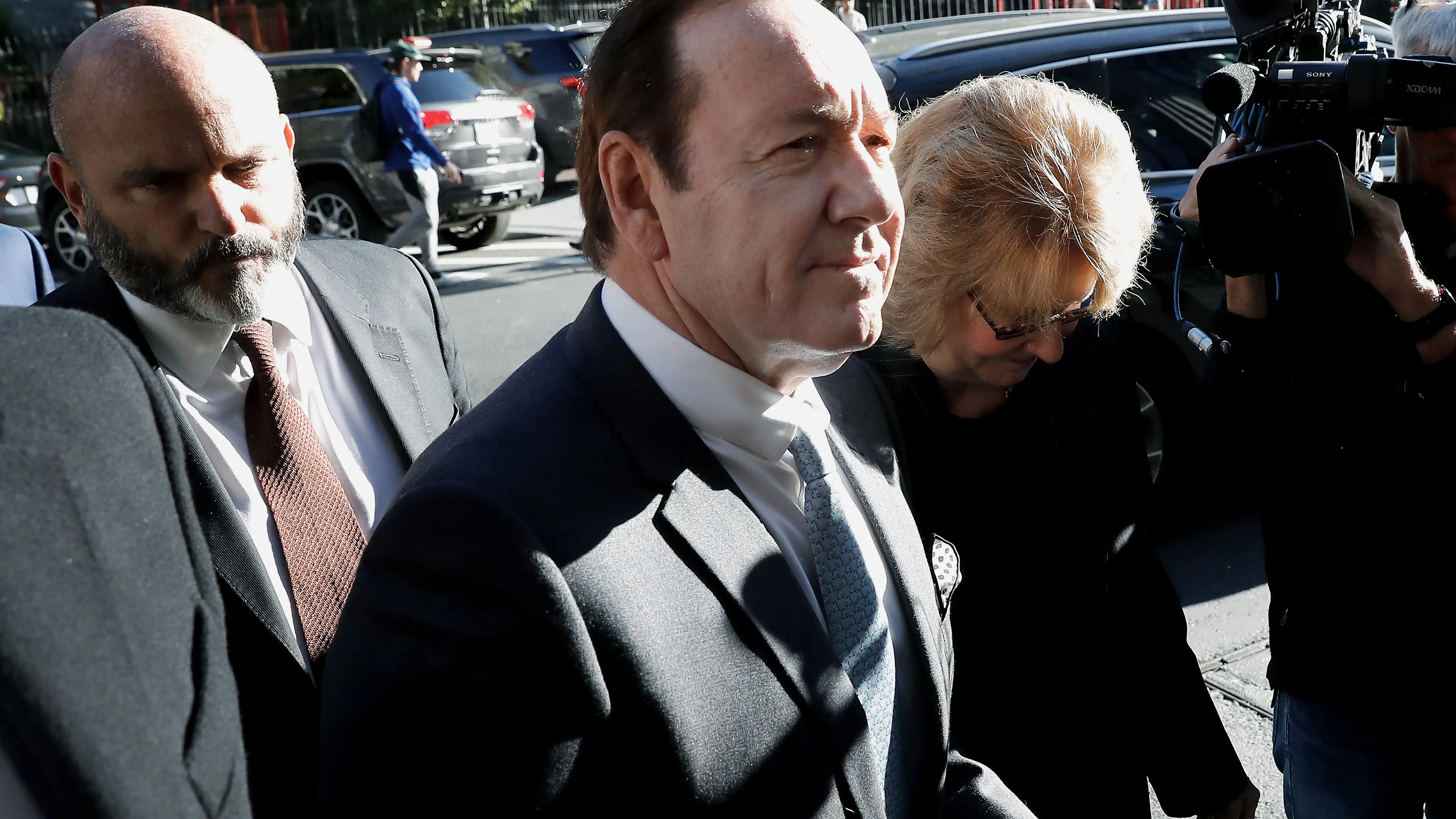 El actor estadounidense Kevin Spacey llega al Tribunal Federal de Nueva York El actor estadounidense Kevin Spacey llega al Tribunal Federal de Nueva York