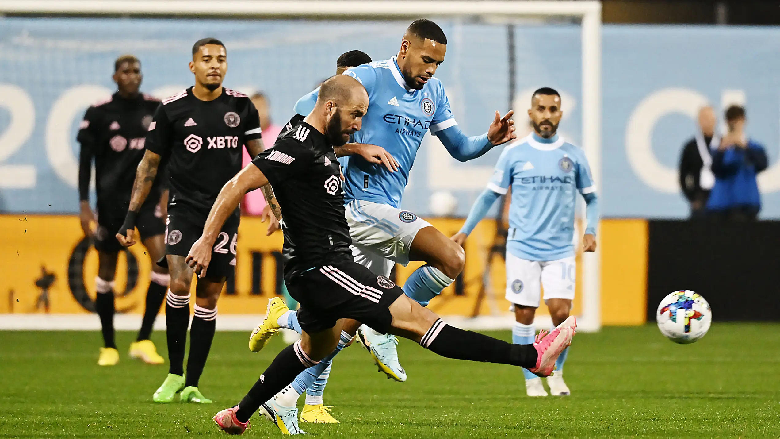 Gonzalo Higuaín, en su último partido en la MLS Gonzalo Higuaín, en su último partido en la MLS