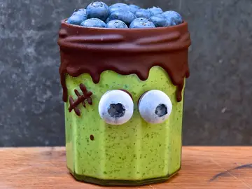 Halloween saludable: Smoothie Frankenstein Halloween saludable: Smoothie Frankenstein