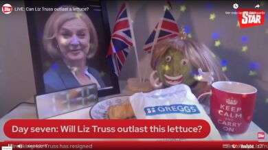 Una lechuga bate a Liz Truss, aguanta más que la primera ministra británica