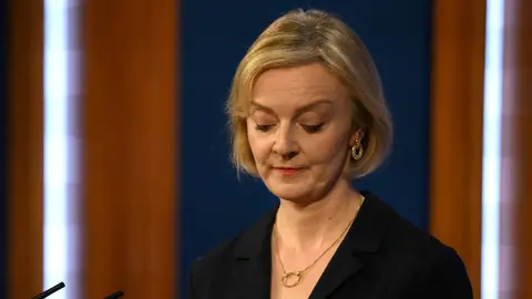 La primera ministra de Reino Unido, Liz Truss La primera ministra de Reino Unido, Liz Truss