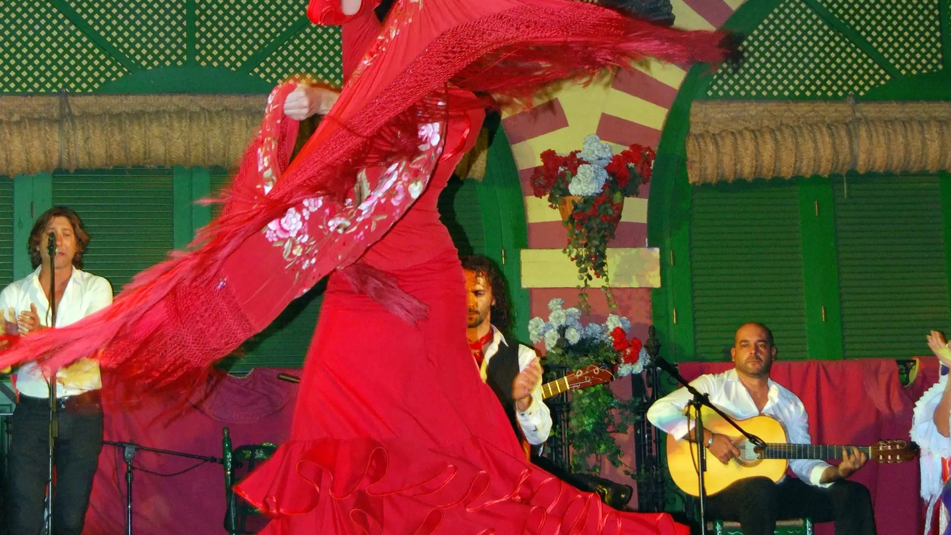 Una mujer bailando flamenco Una mujer bailando flamenco
