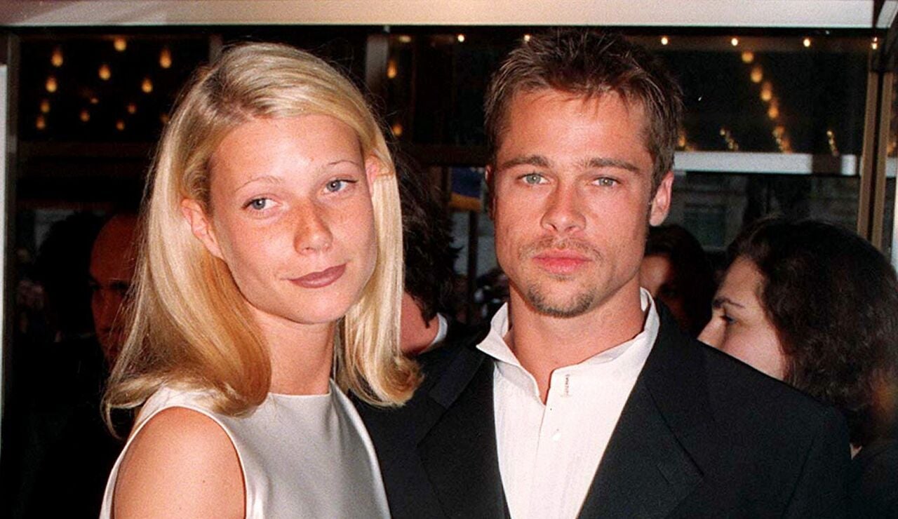 Gwyneth Paltrow y Brad Pitt cuando eran pareja en losa a&ntilde;os 90