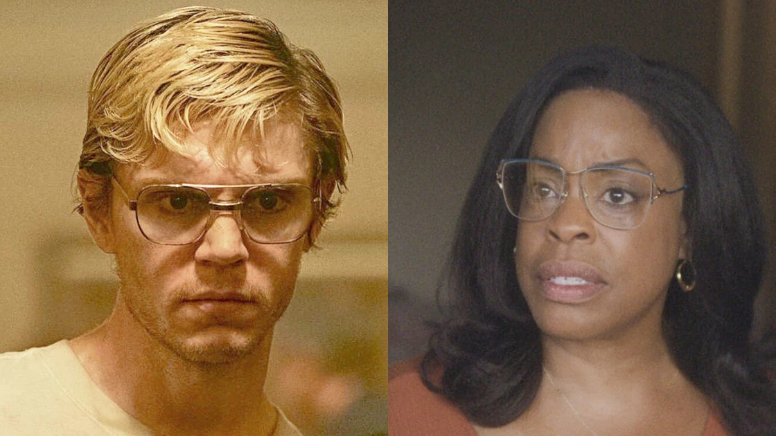 Evan Peters como Jeffrey Dahmer y Niecy Nash como Glenda Cleveland