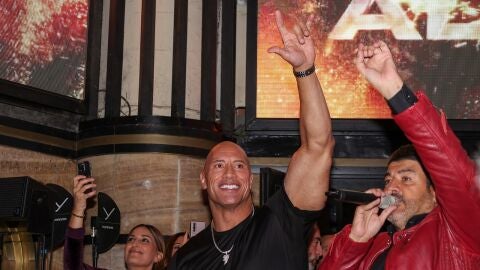 Dwayne Johnson en la premiere en Madrid de 'Black Adam'