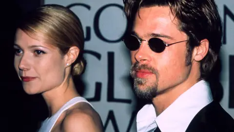Gwyneth Paltrow y Brad Pitt cuando eran pareja en losa años 90 Gwyneth Paltrow y Brad Pitt cuando eran pareja en losa años 90