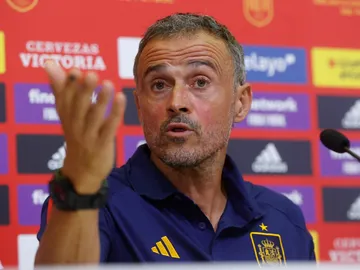 Luis Enrique, seleccionador nacional, en rueda de prensa Luis Enrique, seleccionador nacional, en rueda de prensa