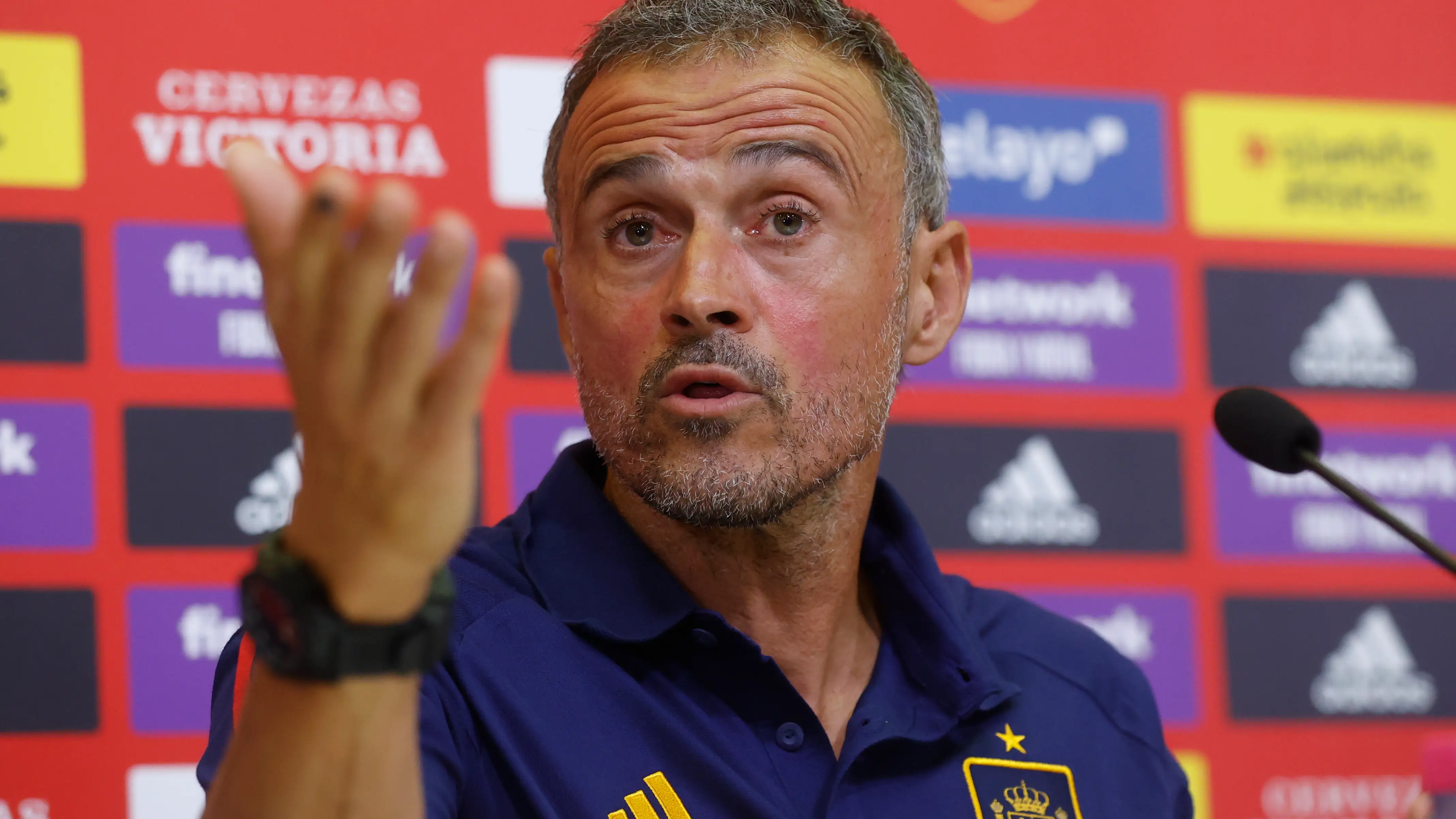 Luis Enrique, seleccionador nacional, en rueda de prensa