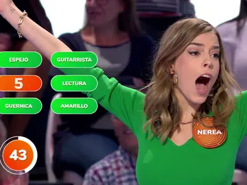 ¡Y eso que se sentía “cohibida”! Nerea Rodríguez se desinhibe como jugona en ‘Pasapalabra’ ¡Y eso que se sentía “cohibida”! Nerea Rodríguez se desinhibe como jugona en ‘Pasapalabra’