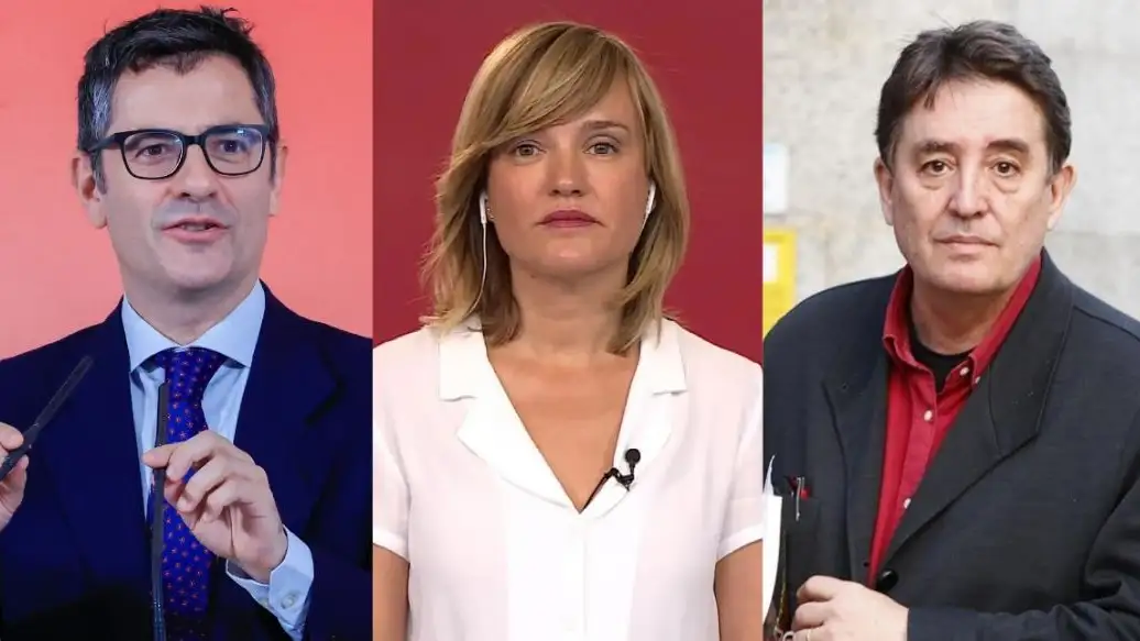 F&eacute;lix Bola&ntilde;os, Pilar Alegr&iacute;a y Luis Garc&iacute;a Montero