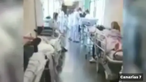 Así de colapsadas están las urgencias del hospital Negrín Así de colapsadas están las urgencias del hospital Negrín