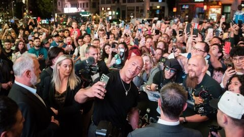 Dwayne Johnson presenta 'Black Adam' en Madrid