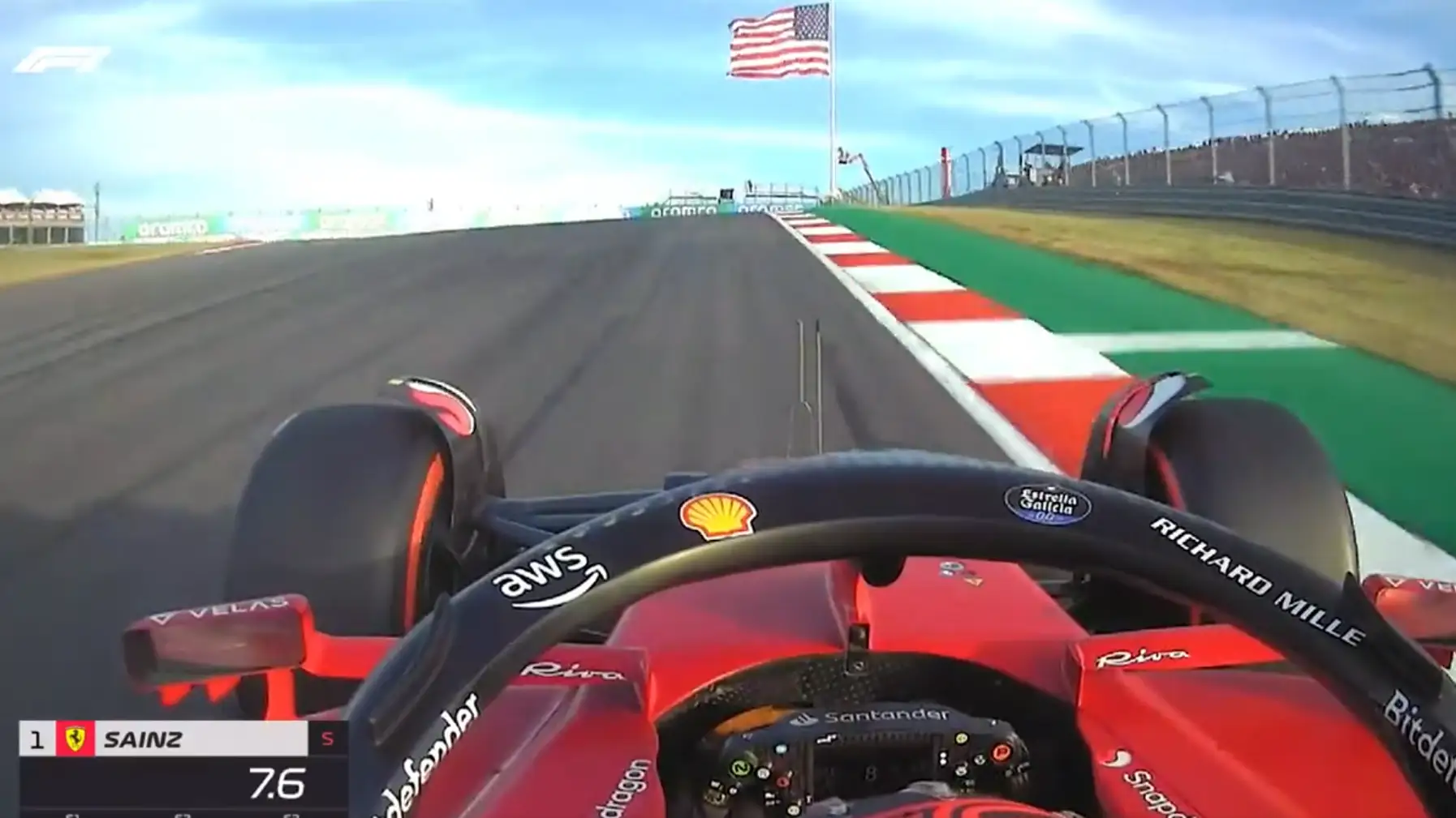 As&iacute; fue vuelta de Carlos Sainz en Austin para conseguir la pole