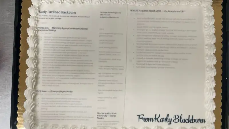Entrega su curr&iacute;culum en forma de tarta a la empresa donde quiere trabajar
