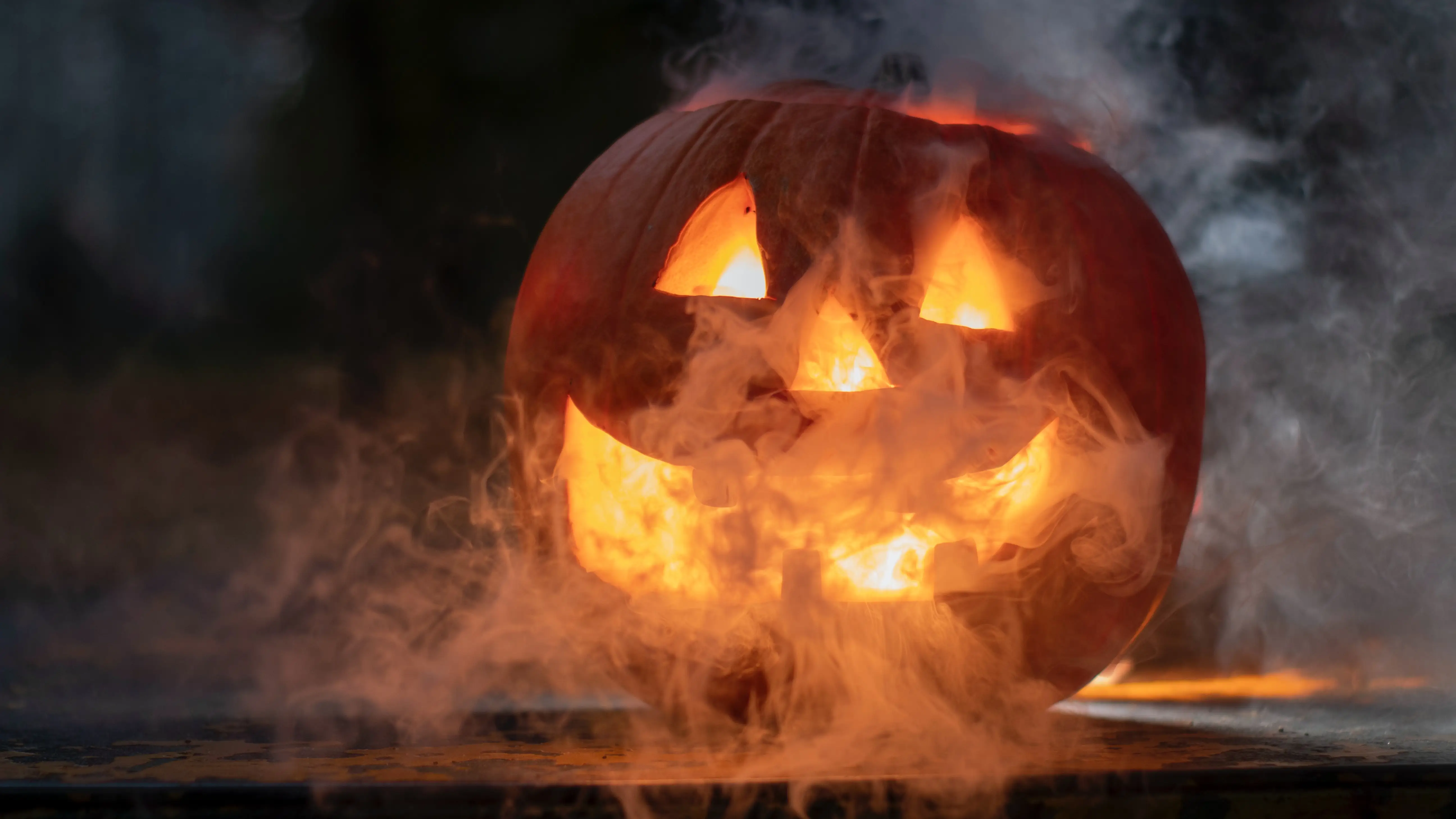 Una calabaza de Halloween Una calabaza de Halloween
