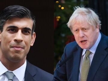 Rishi Sunak y Boris Johnson