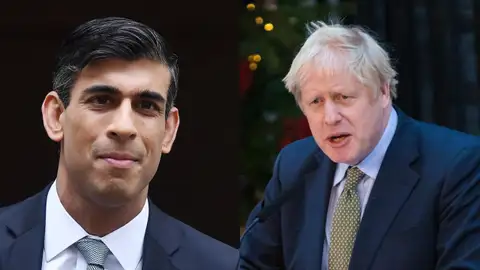 Rishi Sunak y Boris Johnson Rishi Sunak y Boris Johnson