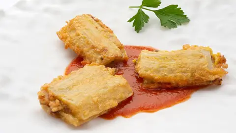 Pencas rellenas de champis Receta de pencas rellenas de champis, de Karlos Arguiñano