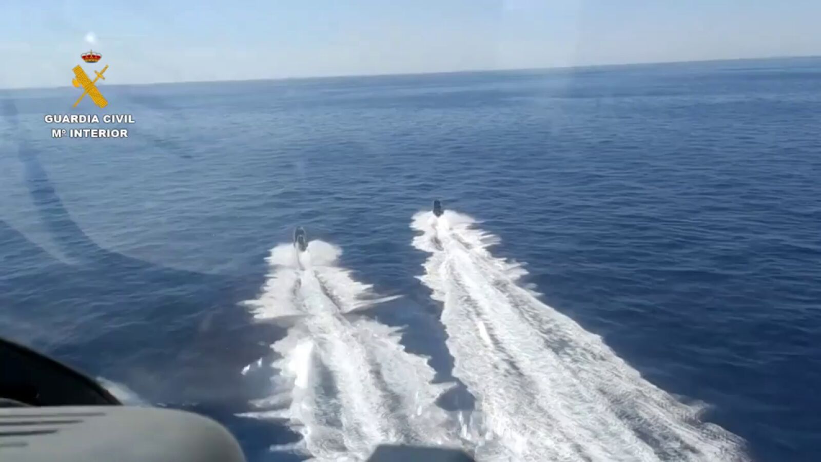 Persecución de película: la Guardia Civil alcanza a una narcolancha en Huelva con más de 100 fardos de hachís