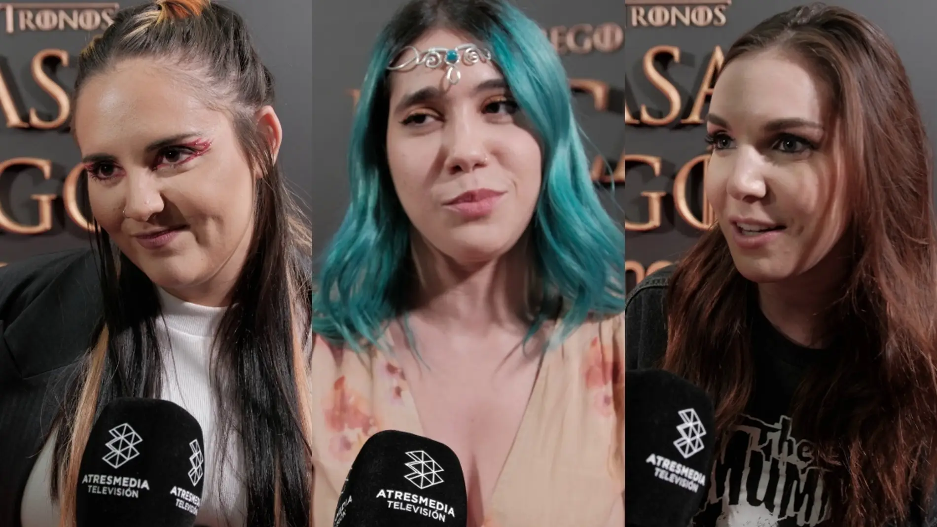 Herrejón, Andrea Compton e Inés Hernand en la premiere de 'La Casa del Dragón'