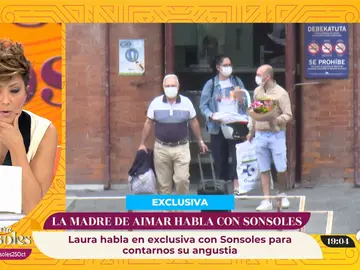La madre de Aimar expresa su angustia a Sonsoles Ónega: "No voy a poder criar a mis hijos sin miedo" La madre de Aimar expresa su angustia a Sonsoles Ónega: "No voy a poder criar a mis hijos sin miedo"