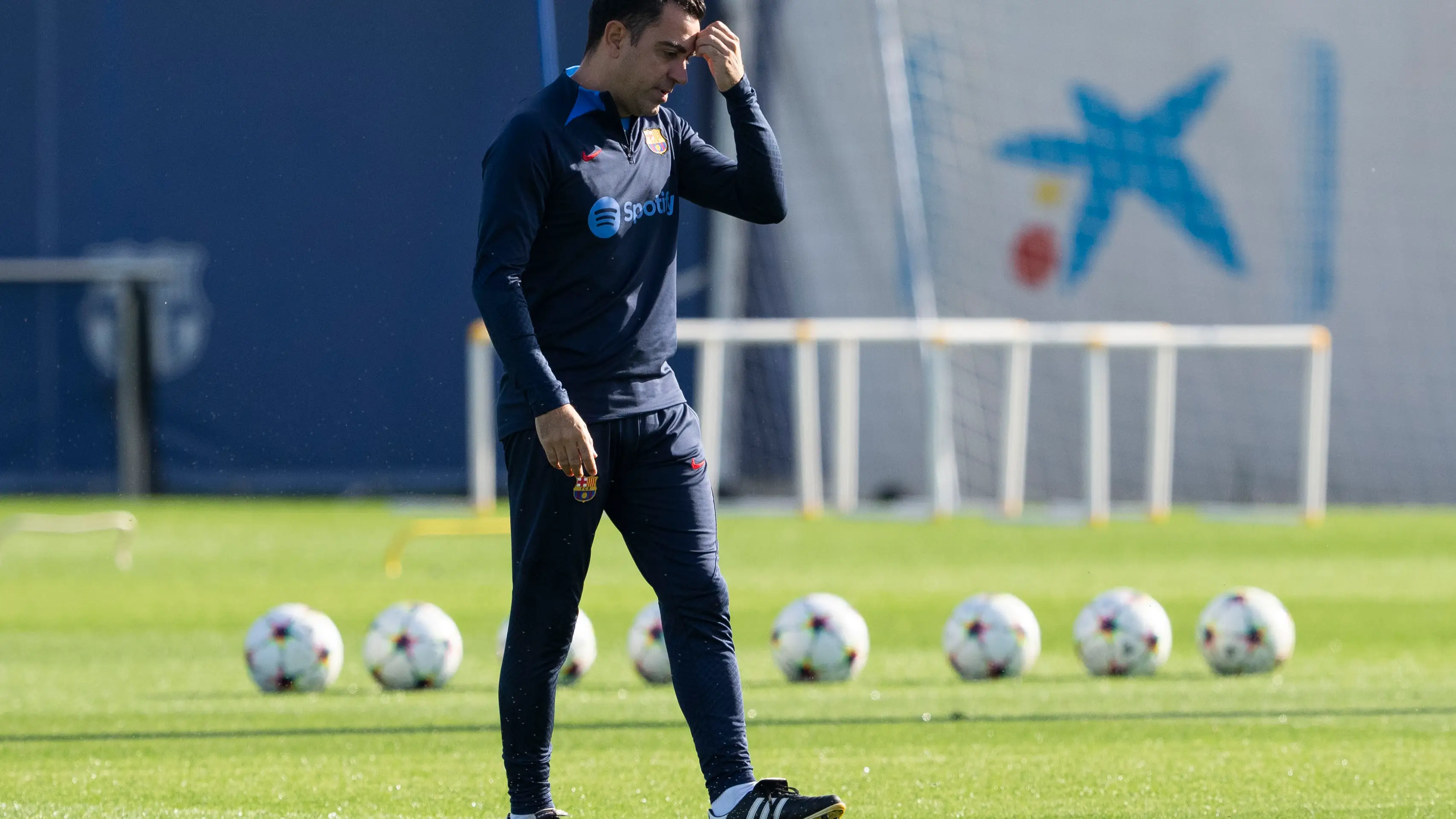 Xavi: "Lo de M&uacute;nich fue una desgracia, un accidente... pero si jugamos la Europa League iremos como leones"