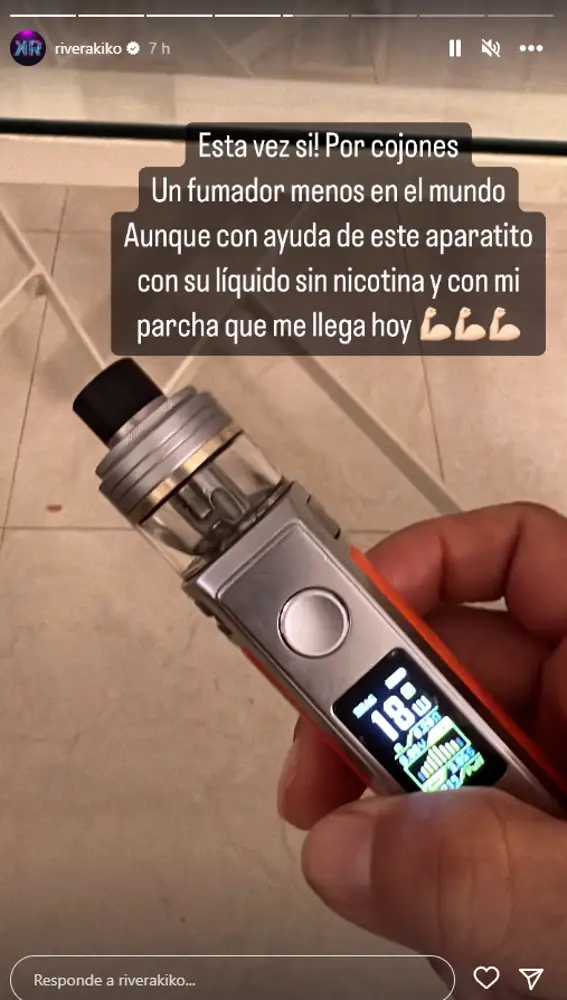 Kiko Rivera decide dejar de fumar tras el ictus que ha sufrido