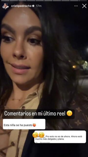 Cristina Pedroche muestra los comentarios de su último reel