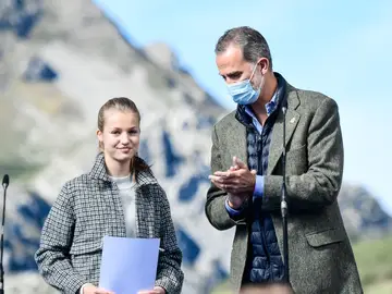 El rey Felipe VI y la princesa Leonor El rey Felipe VI y la princesa Leonor