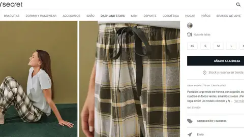 Pantalón de franela de Women'secret Pantalón de franela de Women'secret