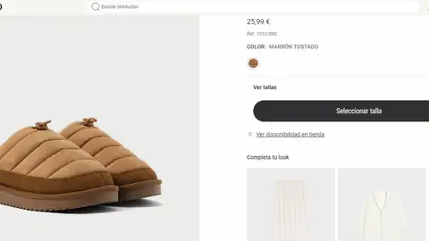 Zapatillas acolchadas de Oysho Zapatillas acolchadas de Oysho