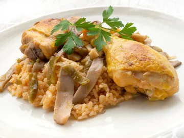 Arroz con setas y pollo Arroz con setas y pollo