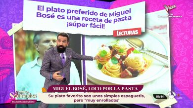 Miguel Lago nos desvela el plató preferido de Miguel Bosé: ¡Una receta de pasta, súper fácil!
