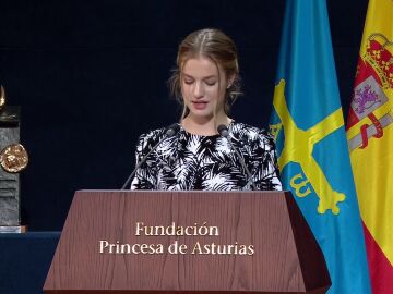La princesa Leonor pronuncia su discurso