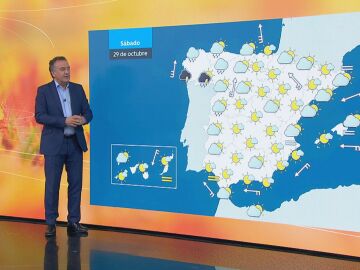 Roberto Brasero explica la previsi&oacute;n del tiempo (28-10-22)