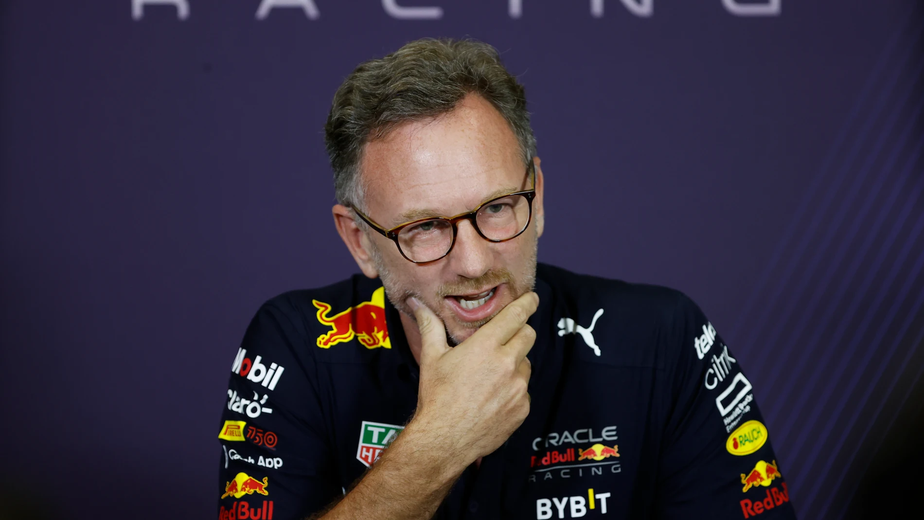 El director de Red Bull Racing team, Christian Horner