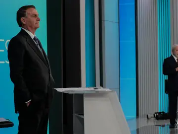 Jair Bolsonaro y Lula da Silva en su último cara a cara Jair Bolsonaro y Lula da Silva en su último cara a cara