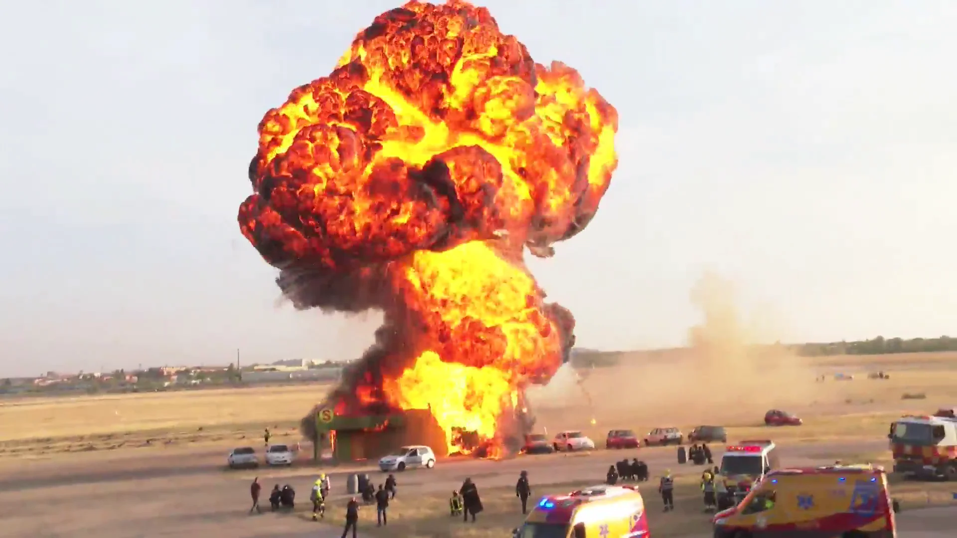 El simulacro internacional de emergencia en Cuatro Vientos El simulacro internacional de emergencia en Cuatro Vientos