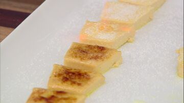 Carameliza el mousse de pato